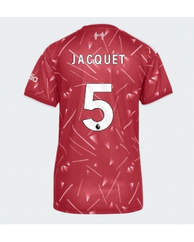 Liverpool Jeremy Jacquet #5 Maglia Gara Casa Repliche 2026-27 Donna Maniche Corte Liverpool Jeremy Jacquet #5 Maglia Gara Casa Repliche 2026-27 Donna Maniche Corte